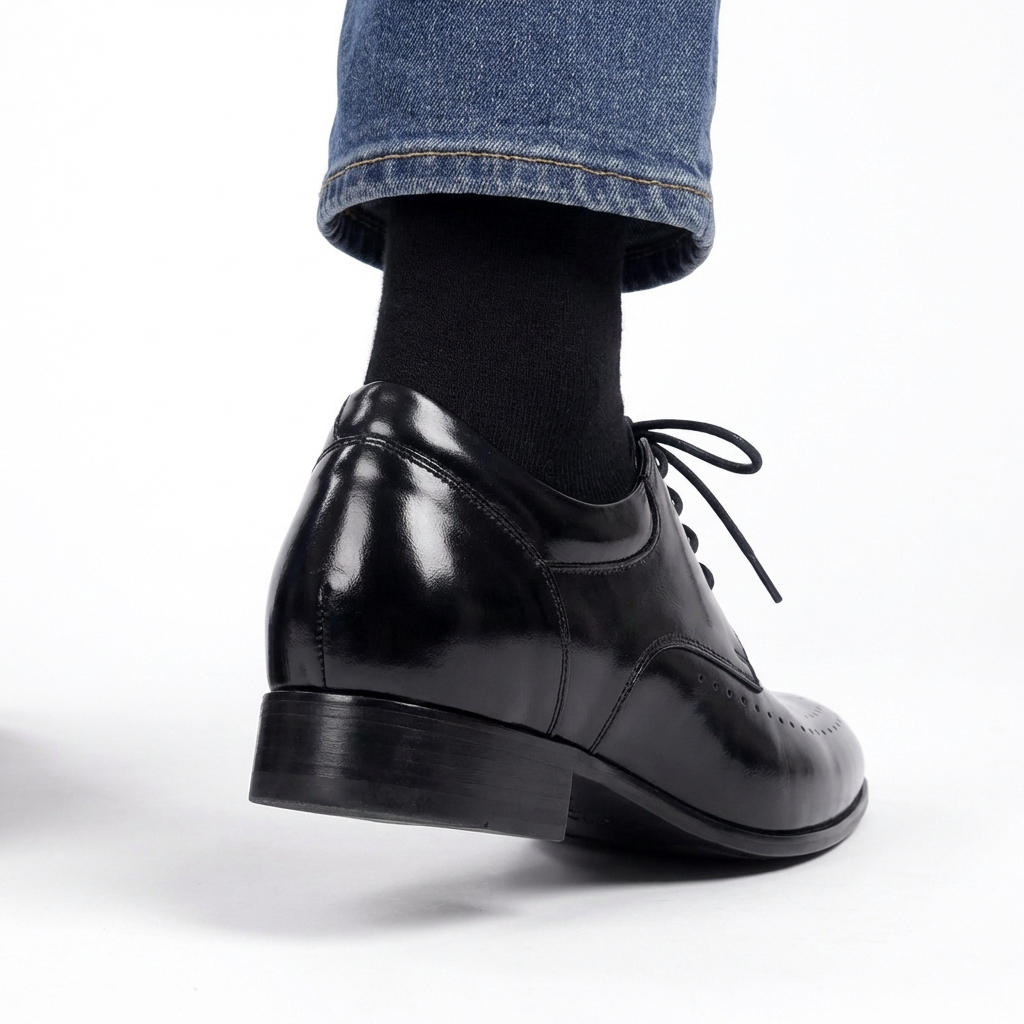 8cm UP 牛革シークレットビジネスシューズ no20