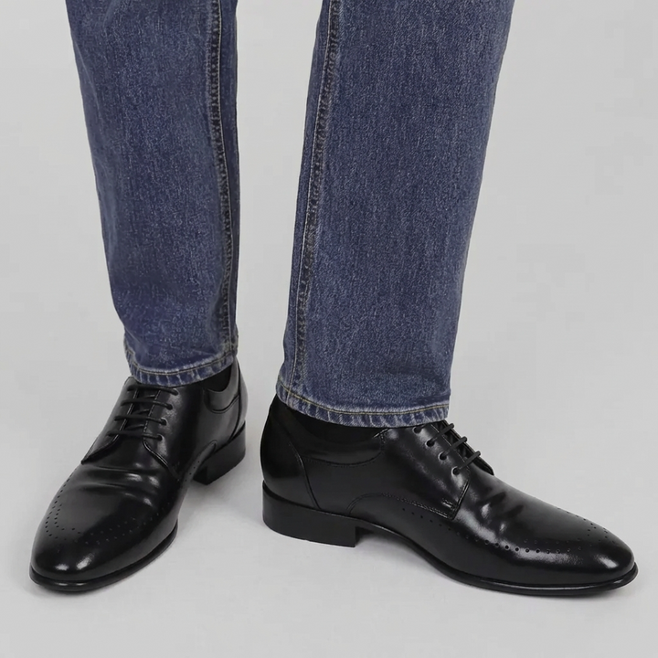 8cm UP 牛革シークレットビジネスシューズ no20