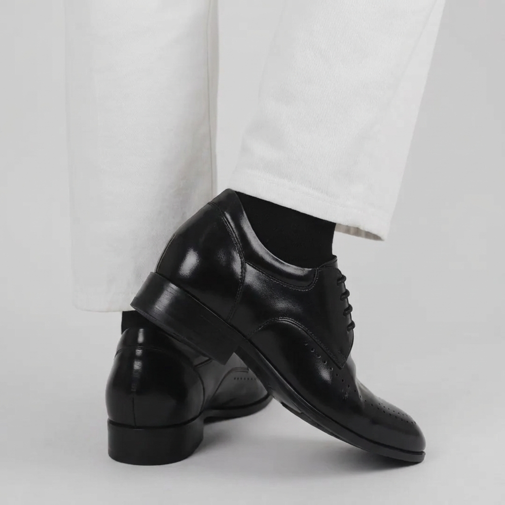 8cm UP 牛革シークレットビジネスシューズ no20