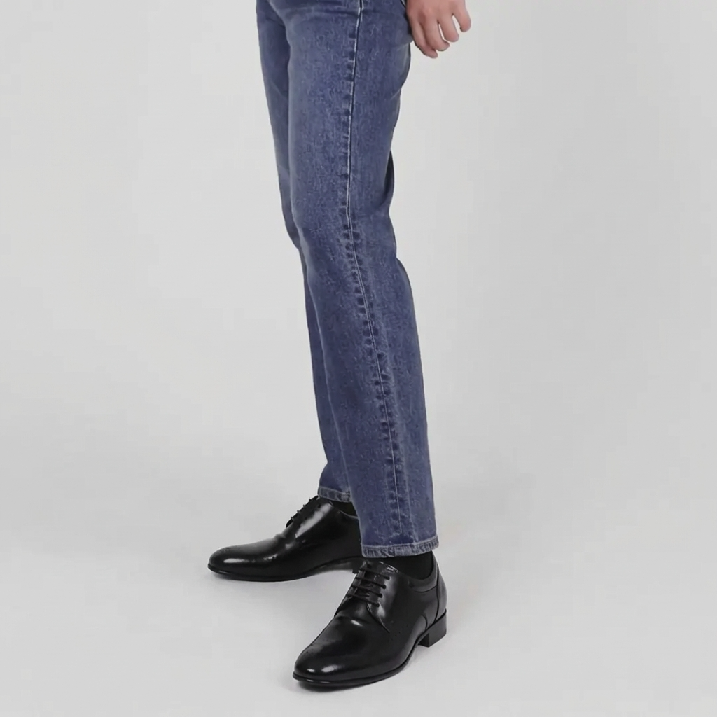 8cm UP 牛革シークレットビジネスシューズ no20